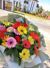 Букет цветов из:  Герберы #REPLACE_PRED# Сухарево